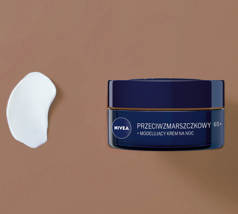 Nivea Przeciwzmarszczkowy + modelujący Krem na noc 65+ 