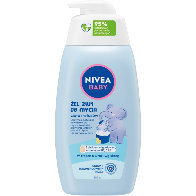 Nivea Baby Szampon i Żel do kąpieli 2w1 500 ml 500 ml