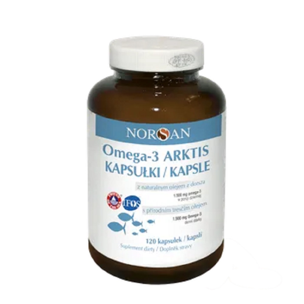 Norsan Omega-3 Arktis, Kapsułki, 120 szt.