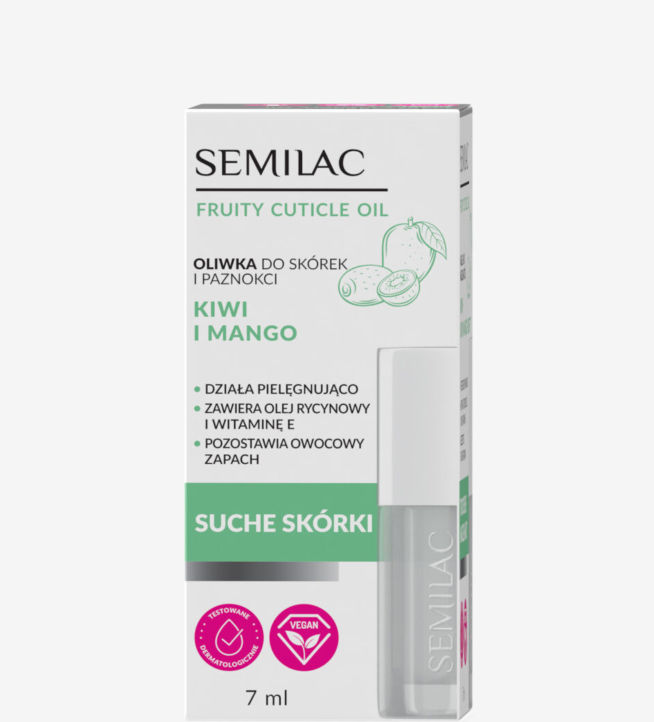 Semilac Oliwka do paznokci Kiwi Mango 