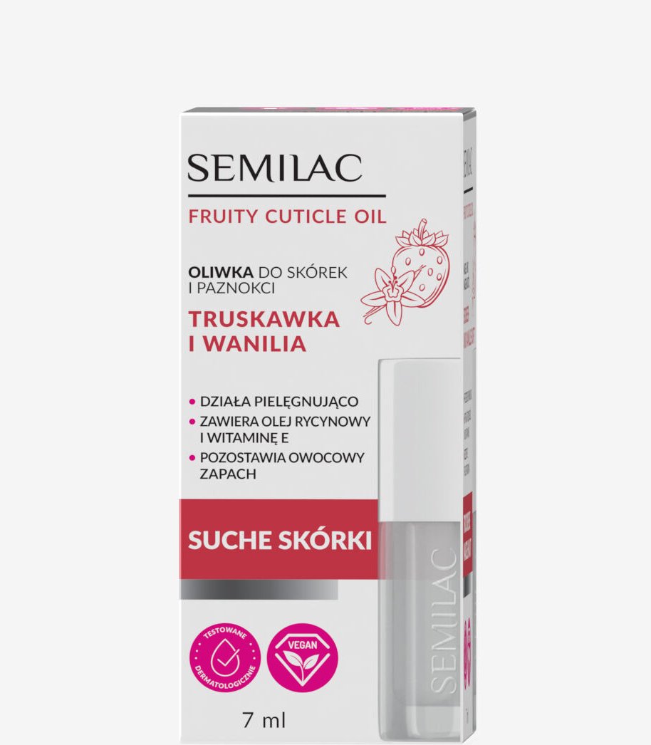 Semilac Olio per Unghie Strawberry Vanilla