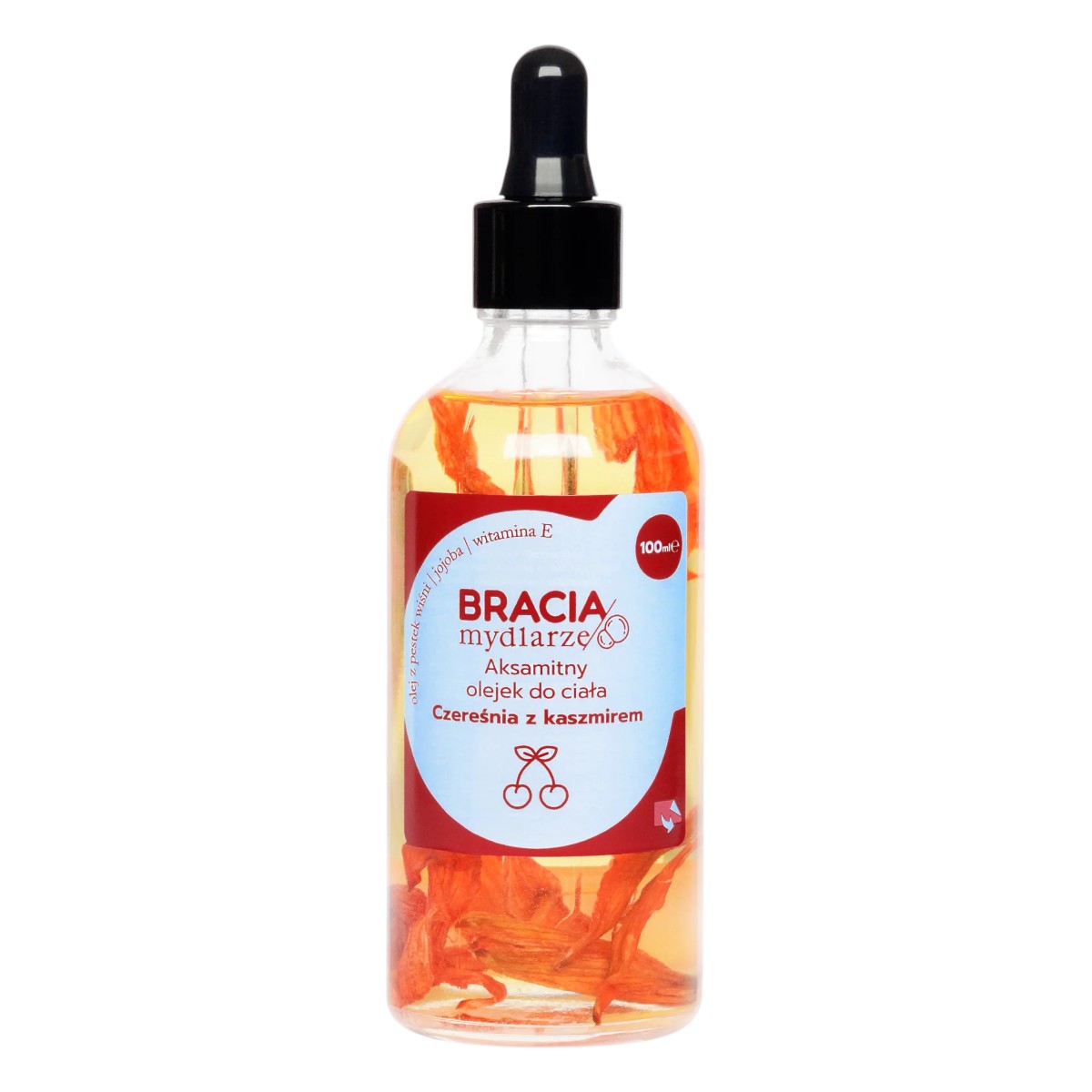 Bracia Mydlarze Aksamitny olejek do ciała, Czereśnia z kaszmirem