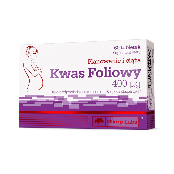 Olimp Kwas Foliowy 400μg, Planowanie i ciąża, Tabletki