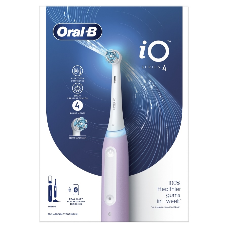 Oral-B Spazzolino Io4 Lavender con Tecnologia Magnetica