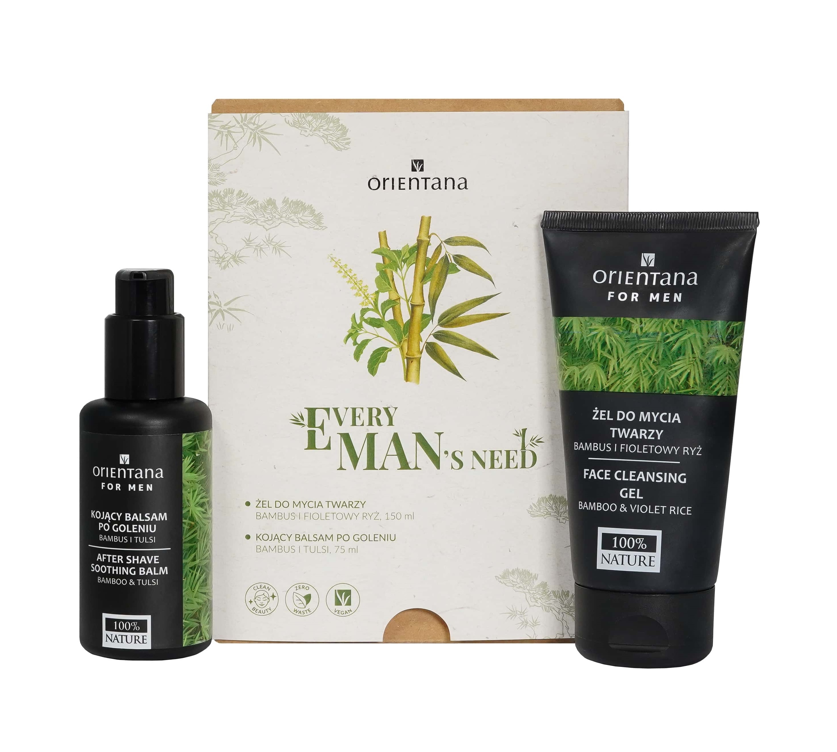 Orientana Every Man's Need Balsamo Dopobarba + Gel Detergente Viso