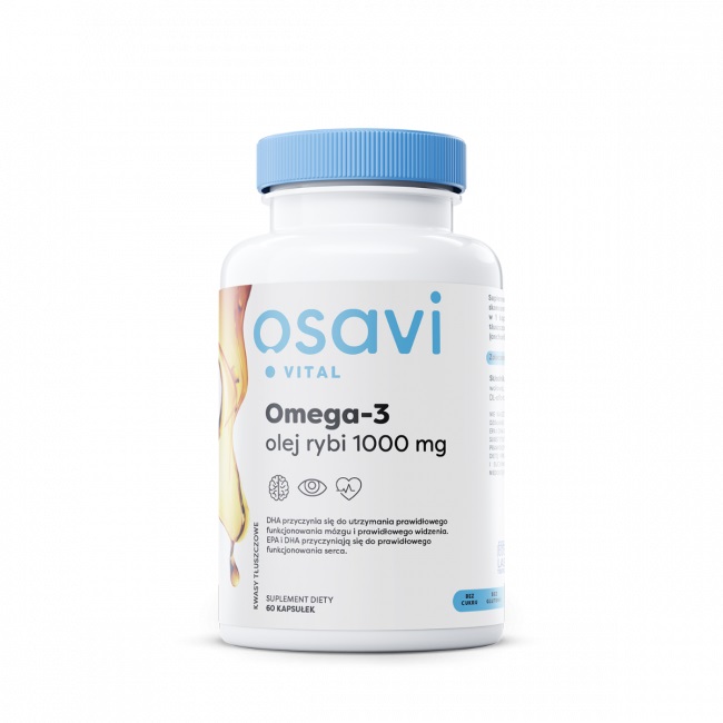 Osavi Omega-3 Olej Rybi 1000 mg, 60 Kapsułek 