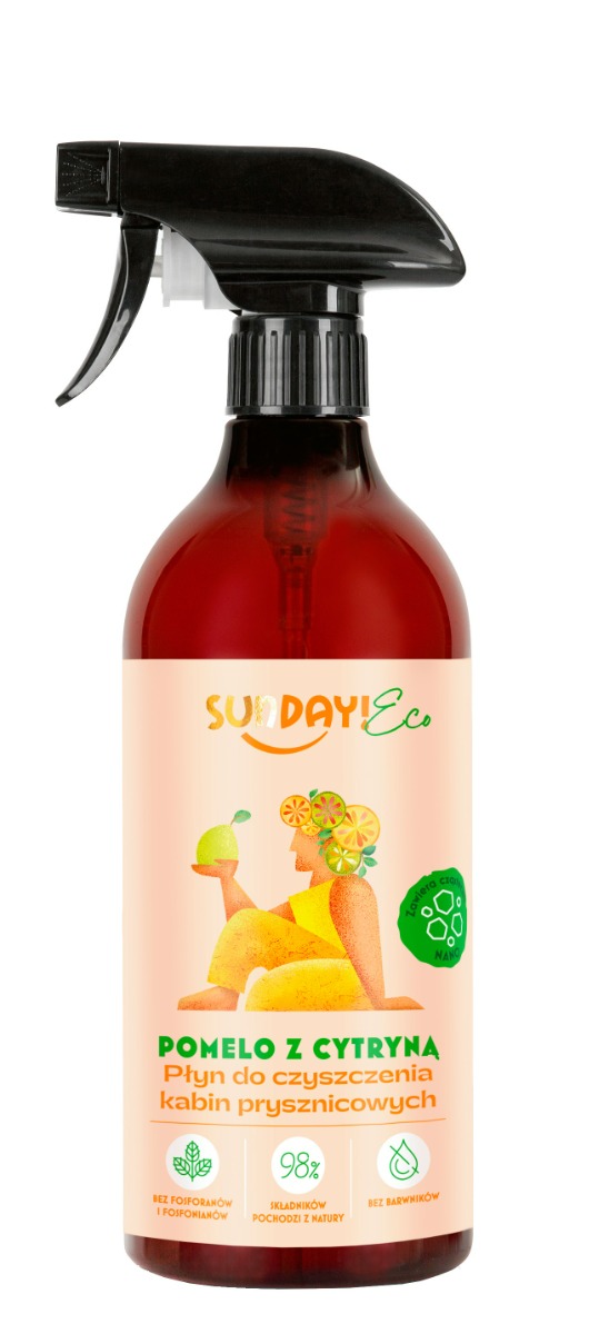 Sunday Eco Płyn do Czyszczenia Kabin Prysznicowych Pomelo z Cytryną 750 ml