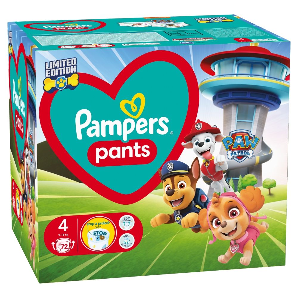 Pampers Pants Paw Patrol Pannolini a mutandina S4 72 pz