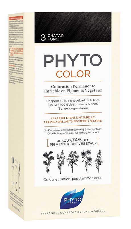 Phyto Phytocolor Farba do włosów, 3 Ciemny Kasztan 
