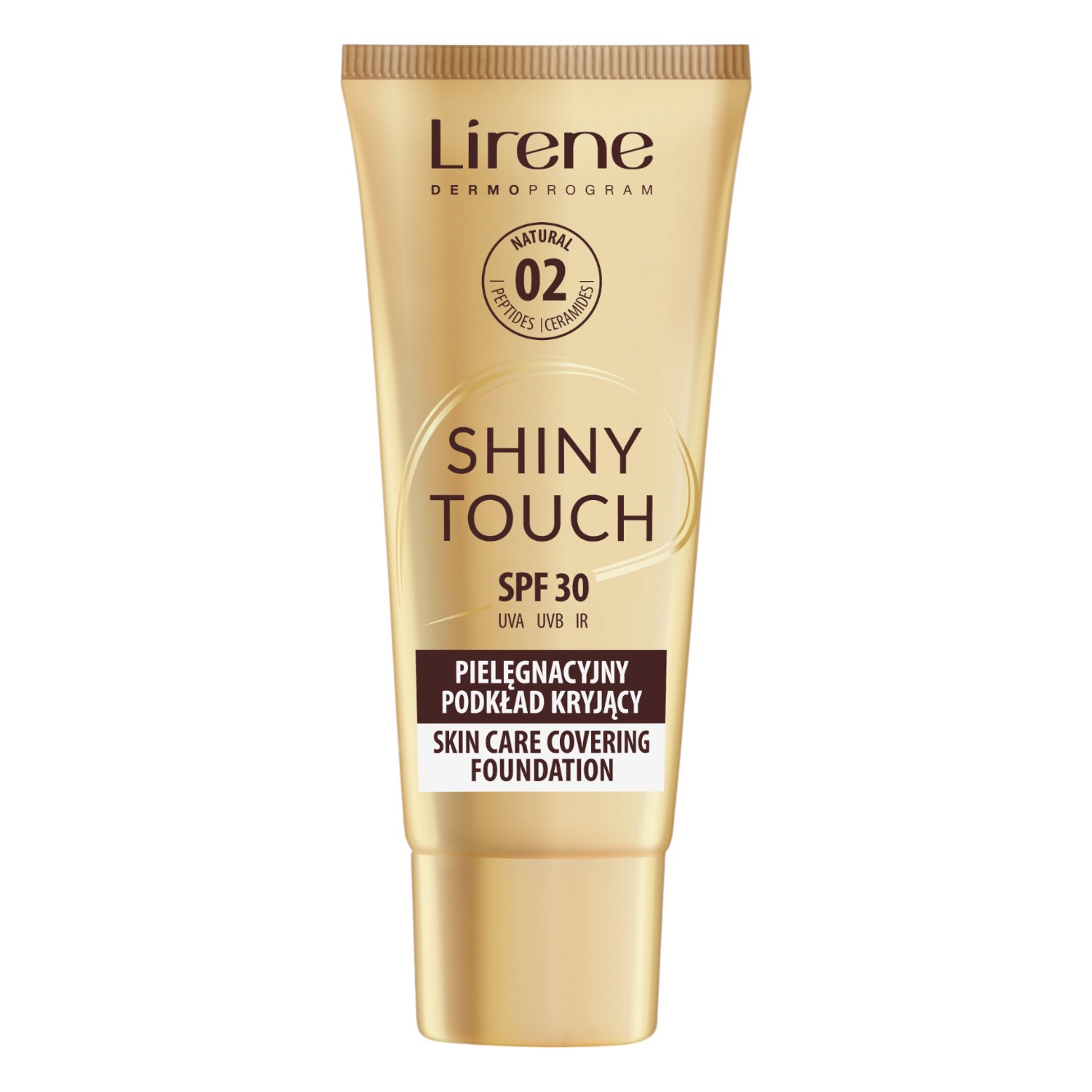 Lirene Shiny Touch Fondotinta Coprente Nutriente, Naturale