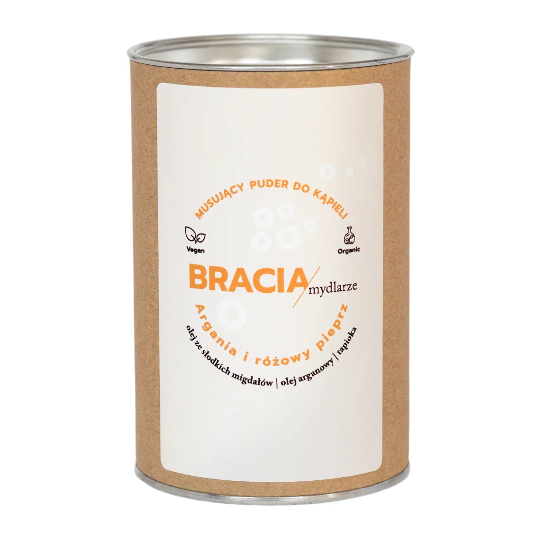 Bracia Mydlarze Puder do kąpieli, Argania i Różowy Pieprz