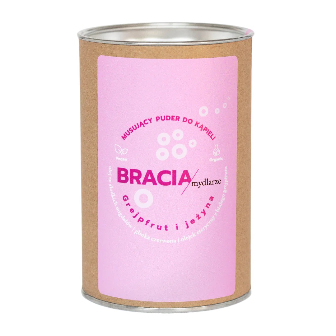 Bracia Mydlarze Puder do kąpieli, Grejpfrut i Jeżyna