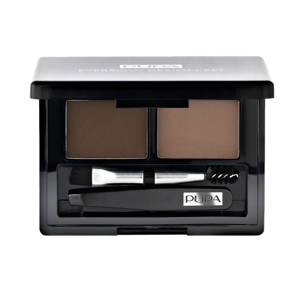 Pupa Eyebrow Design Set Zestaw do makijażu brwi Brown