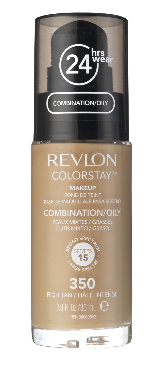 Revlon Colorstay Podkład do cery mieszanej i tłustej, 350 Rich Tan