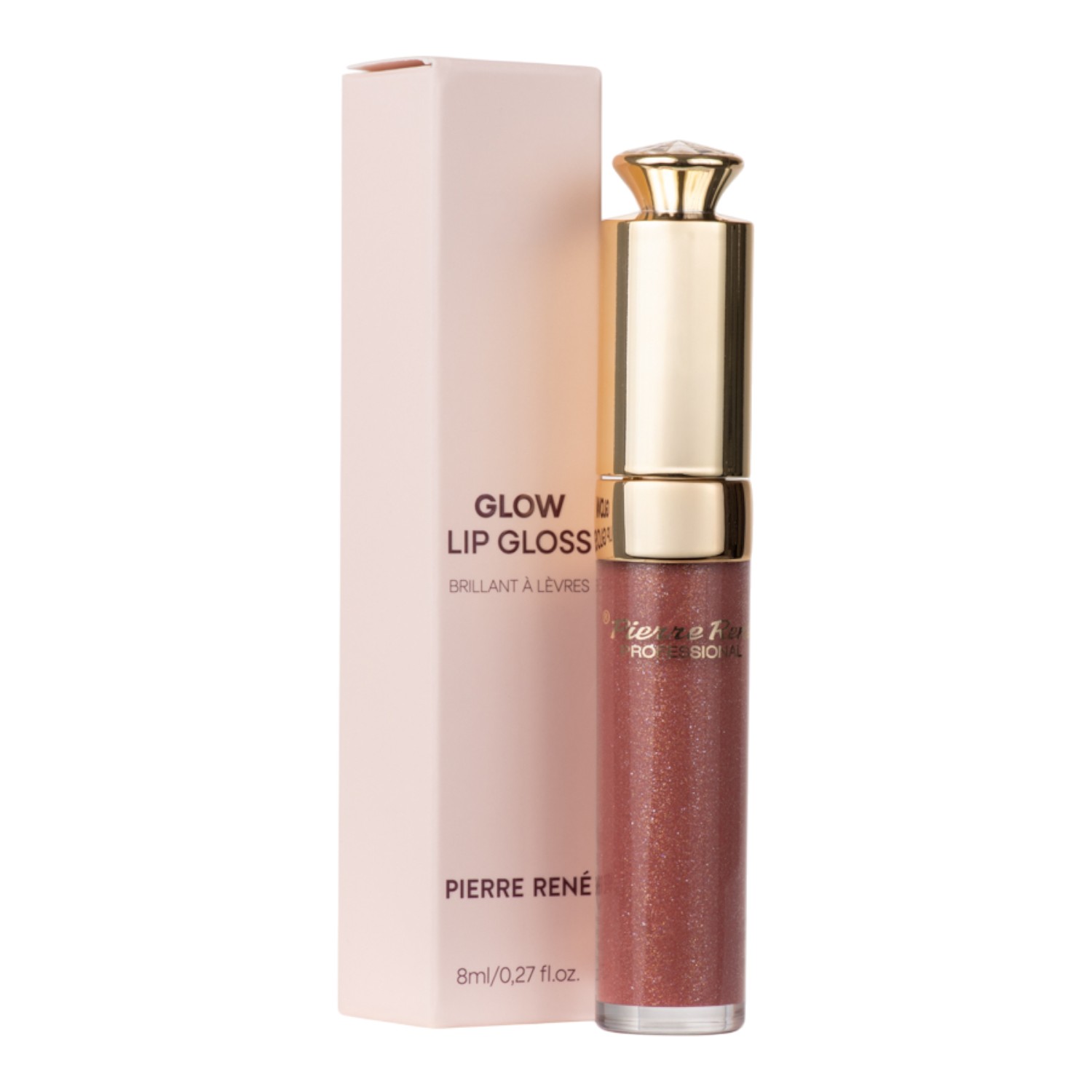 Pierre Rene Glow Lip Gloss Błyszczyk do ust, Rose