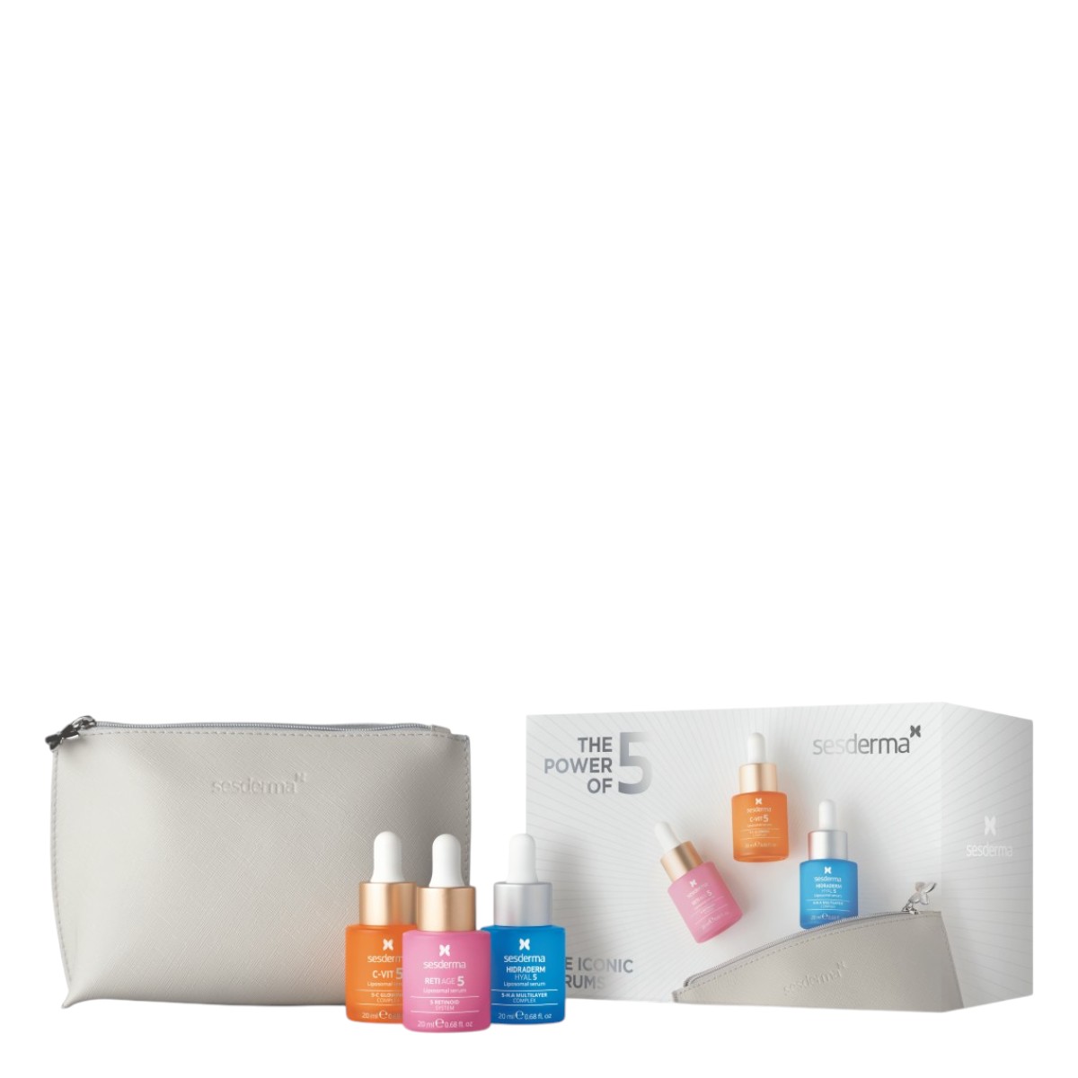 Sesderma Zestaw: serum C-Vit 5 + serum Reti-Age 5 + serum Hiraderm Hyal 5