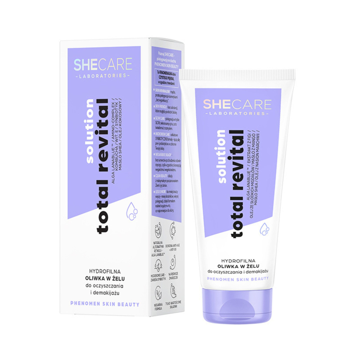 Shecare Total Revital Solution Hydrofilna oliwka w żelu do oczyszczania i demakijażu 95 g