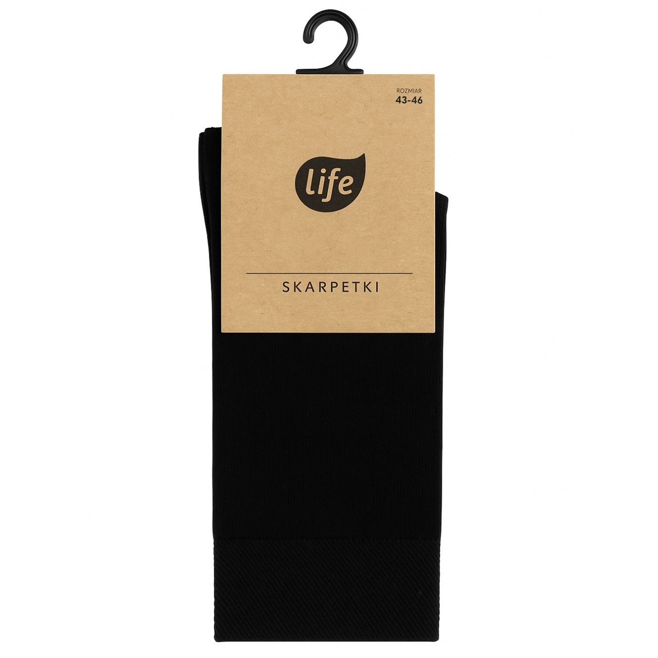 Life Męskie Skarpety czarne , 39-42