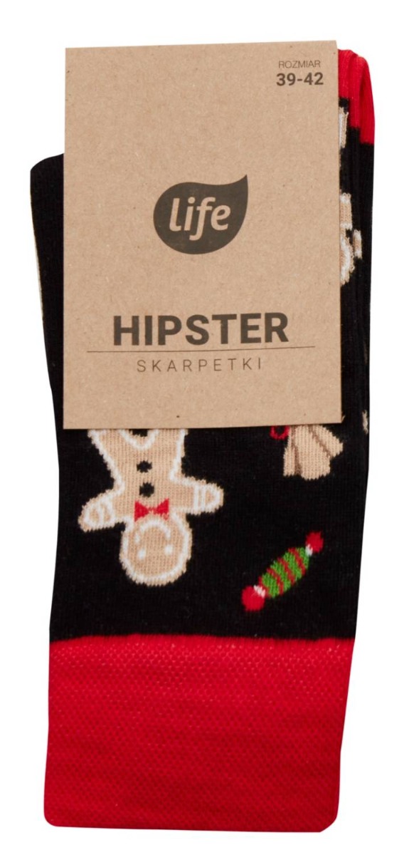 Life Skarpetki Hipster wzór Ciastek -38 1 para