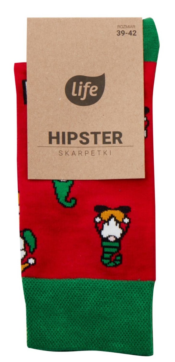 Life Skarpetki Hipster wzór Skrzaty -38 1 para