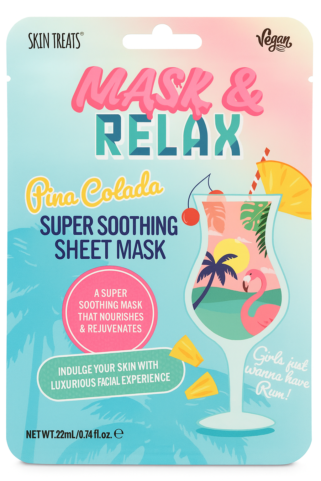 Skin Treats Cocktail Pina Colada Maseczka w płachcie