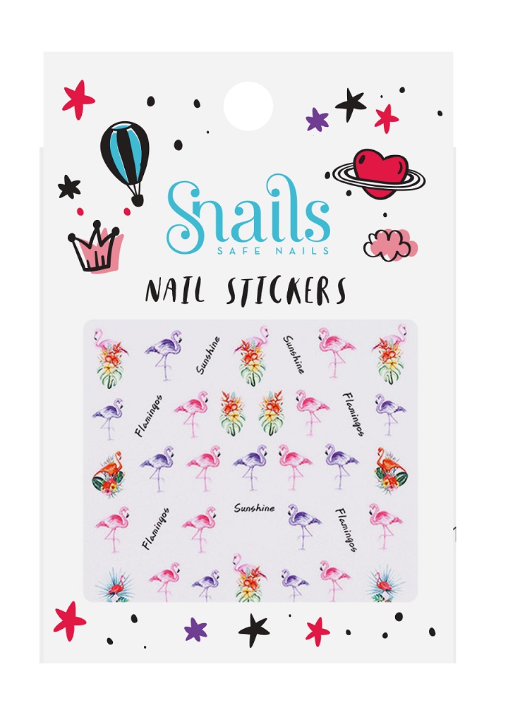 Snails 2021 Adesivi per Unghie Flamingos