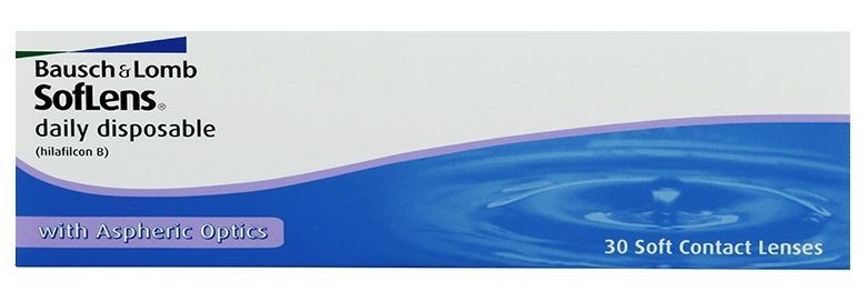 Soflens Daily Disposable, Soczewki kontaktowe jednodniowe, Moc -01.00