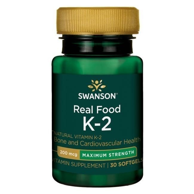 Swanson Witamina K2 Naturalna 200 mcg Kapsułki