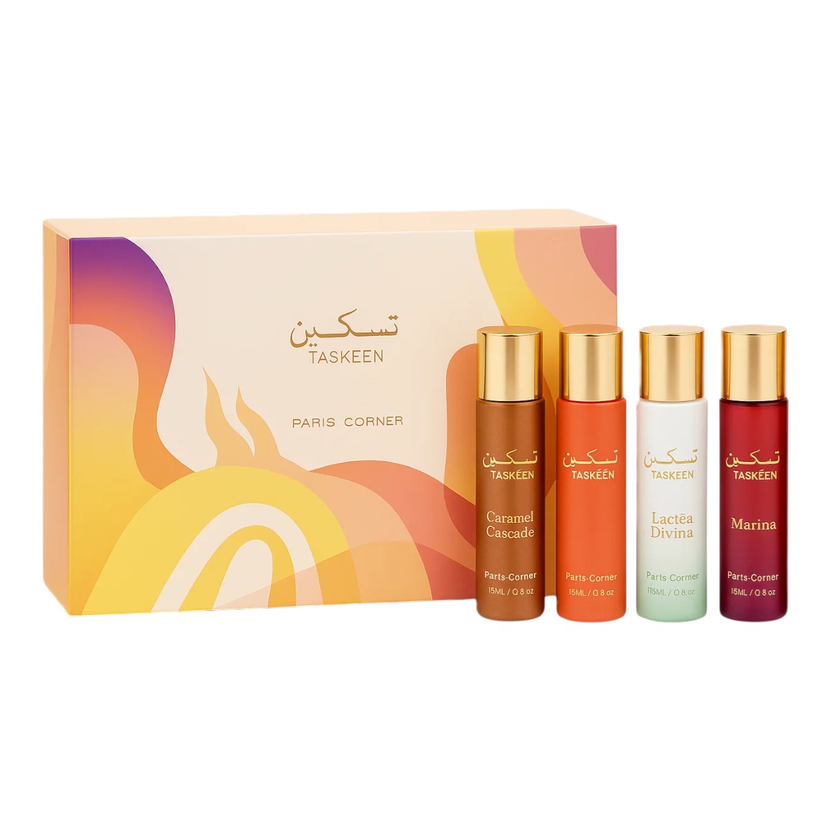 Paris Corner Taskeen Zestaw miniatur wód perfumowanych, 4x 15 ml