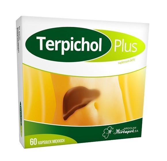 Terpichol Plus, Preparat wspomagający pracę wątroby, Kapsułki