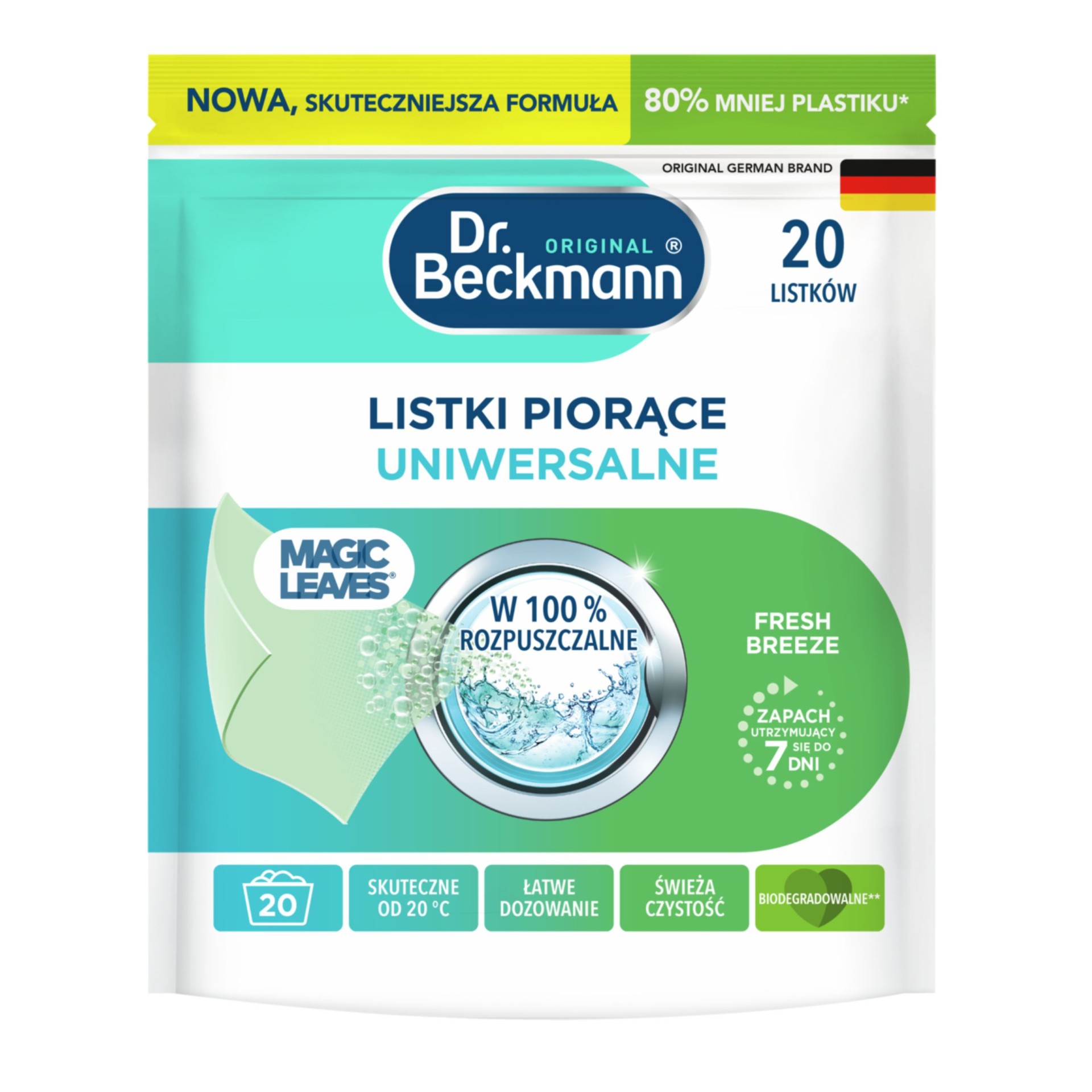 Dr Beckmann Magic Leaves Chusteczki do prania uniwersalne 