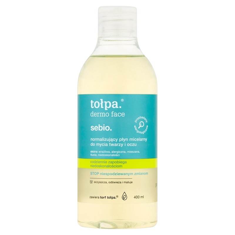 Tołpa Sebio Acqua Micellare Normalizzante per la Pulizia del Viso 200 ml 200 ml