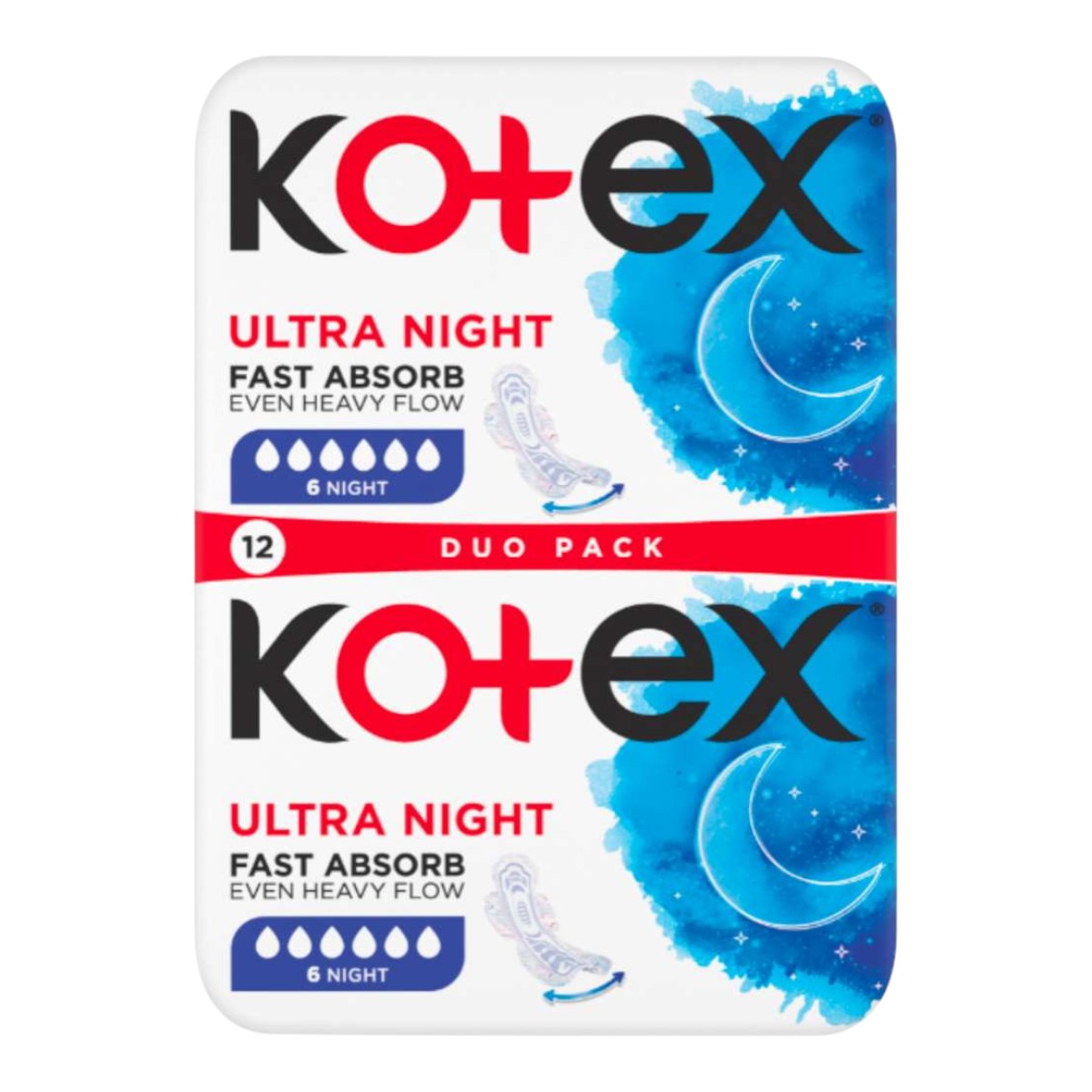 Kotex Ultra Overnight Podpaski 12 szt.