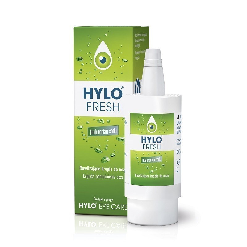 Hylo Fresh, Nawilżające krople do oczu, Łagodzenie podrażnień 10 ml