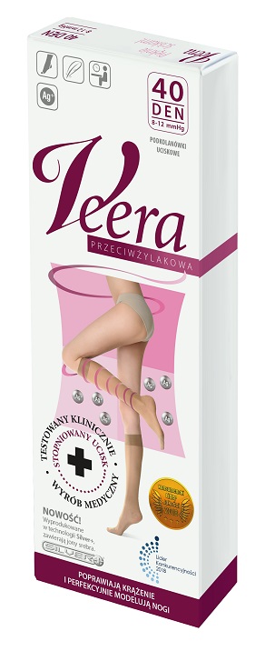 Veera Gambaletti Antitrombo 40 Den Colore Naturale, Taglia 3/4