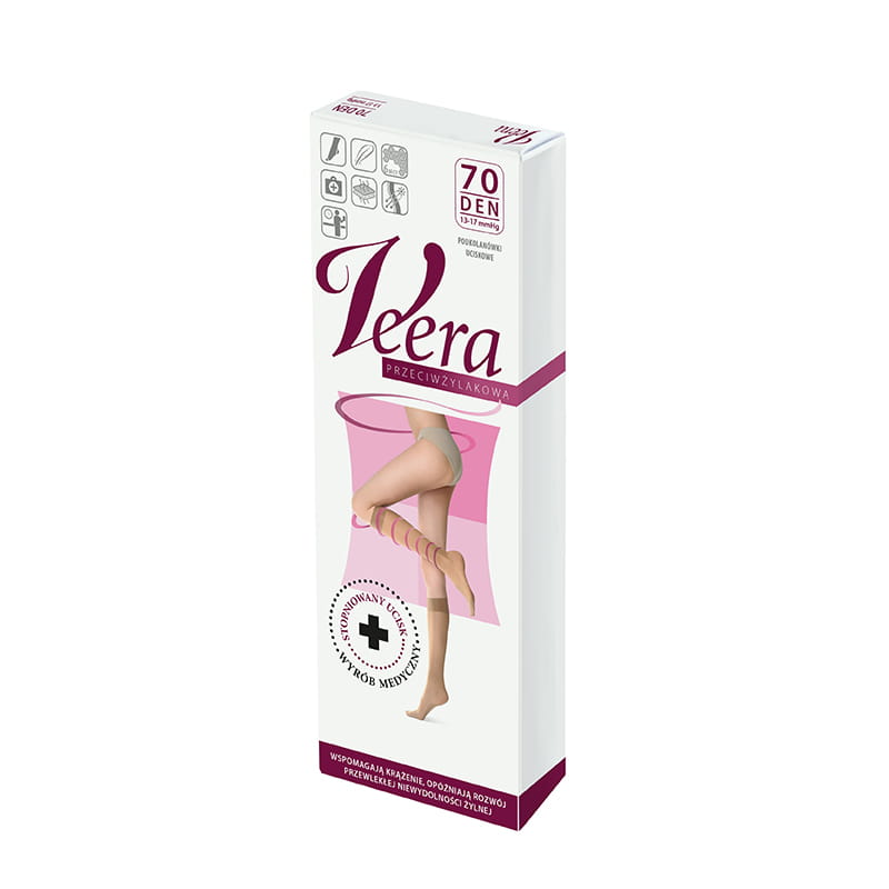 Veera Gambaletti Antitrombo 70 Den Colore Caramello, Taglia 1/2