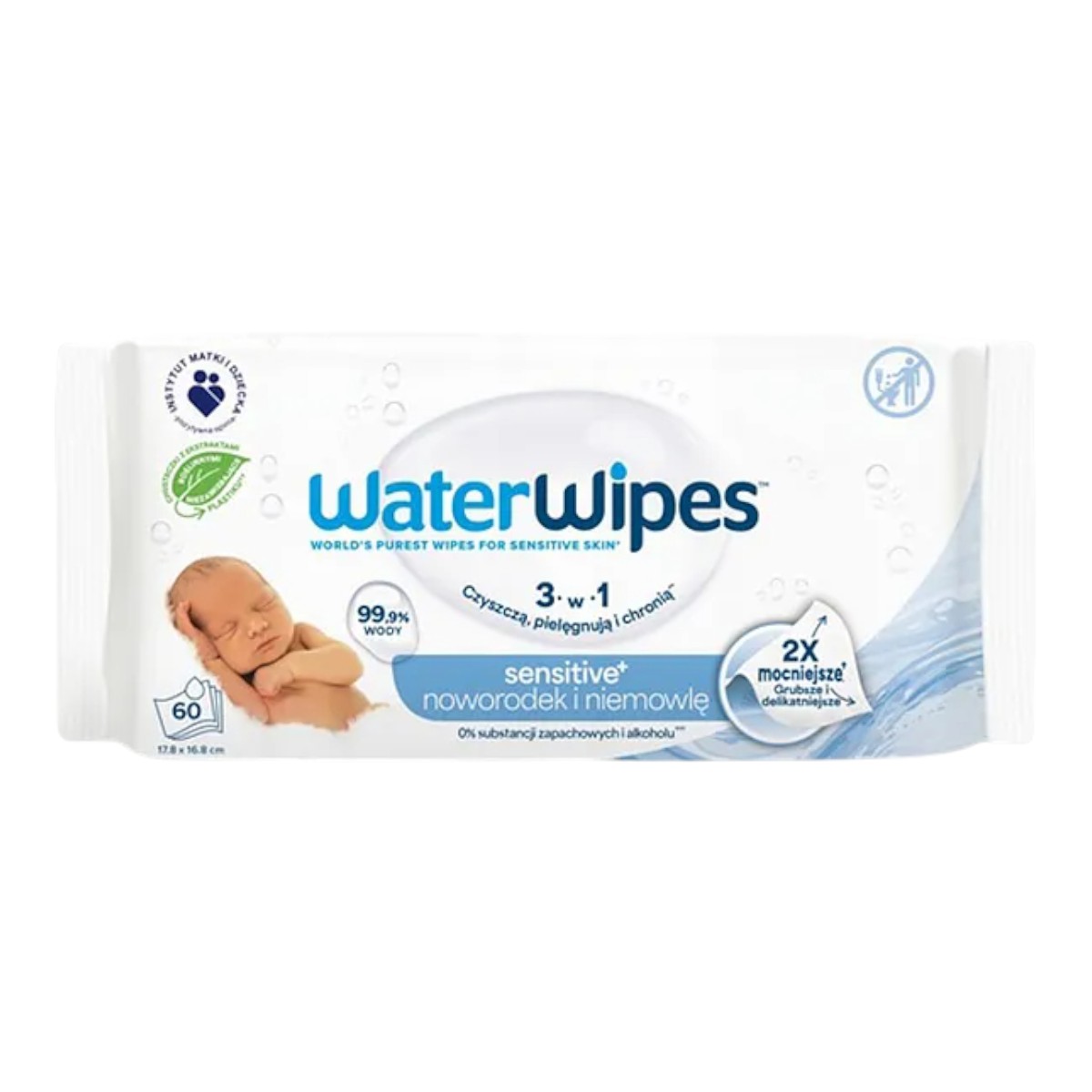 WaterWipes BIO Chusteczki nawilżane wodne, 60 szt.