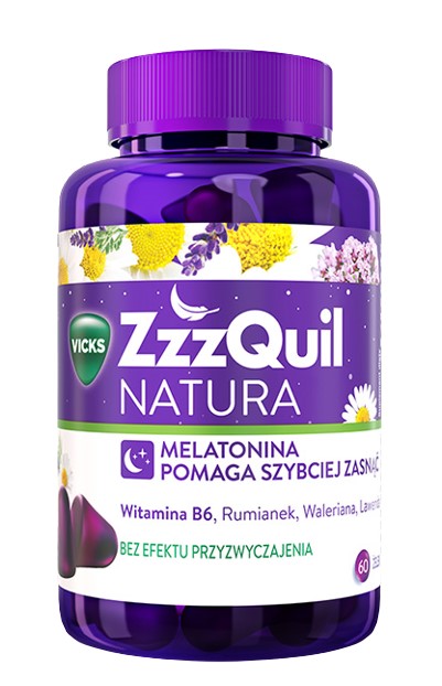 Zzzquil Natura, Preparat poprawiający jakość snu, Żelki