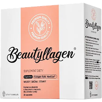 oBeautyllagen suplement diety na skórę, włosy i paznokcie w opakowaniu