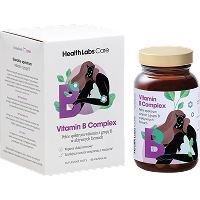 Vitamin B Complex marki Health Labs Care w butelce z opakowaniem
