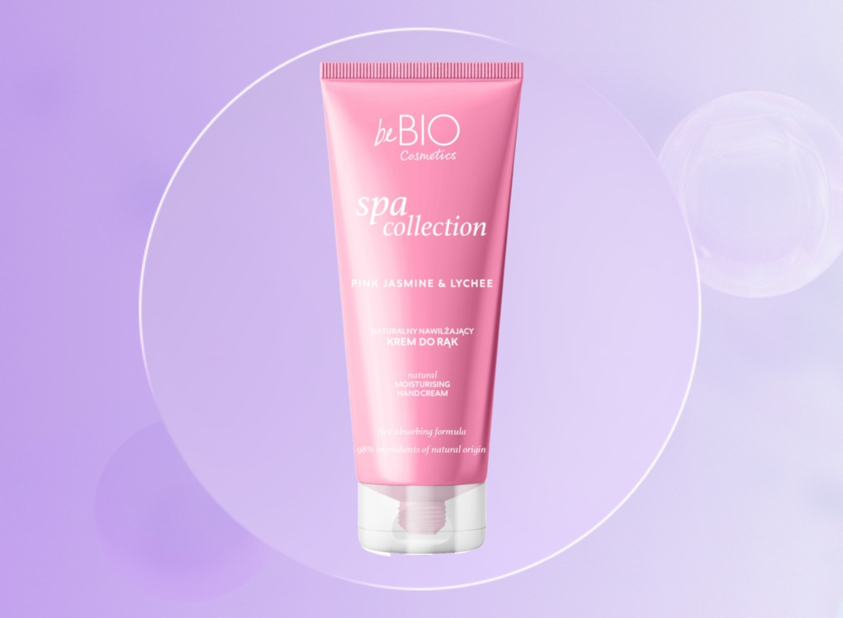 BeBio Spa Collection Naturalny nawilżający krem do rąk Pink Jasmine & Lychee