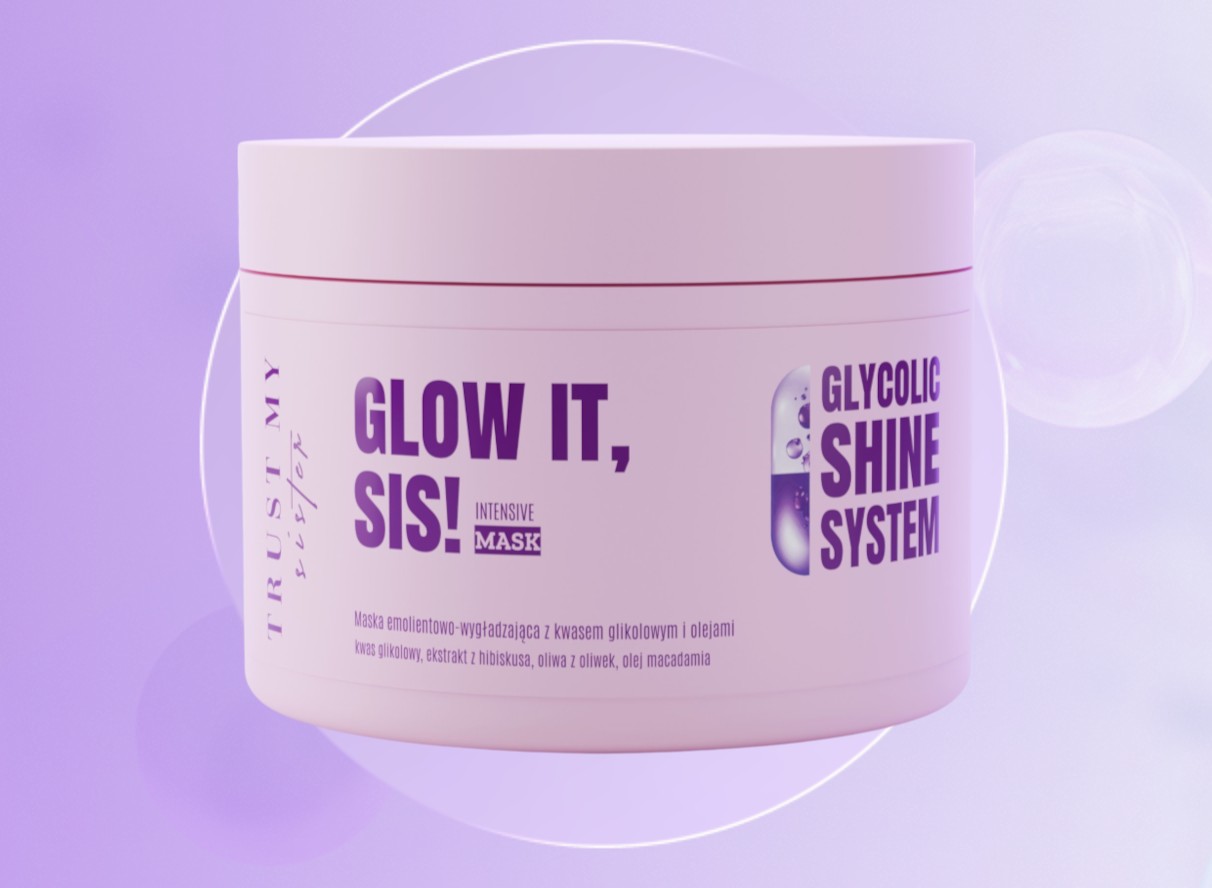 Trust My Sister Glow It Intensive Mask, Maska emolientowo-wygładzająca