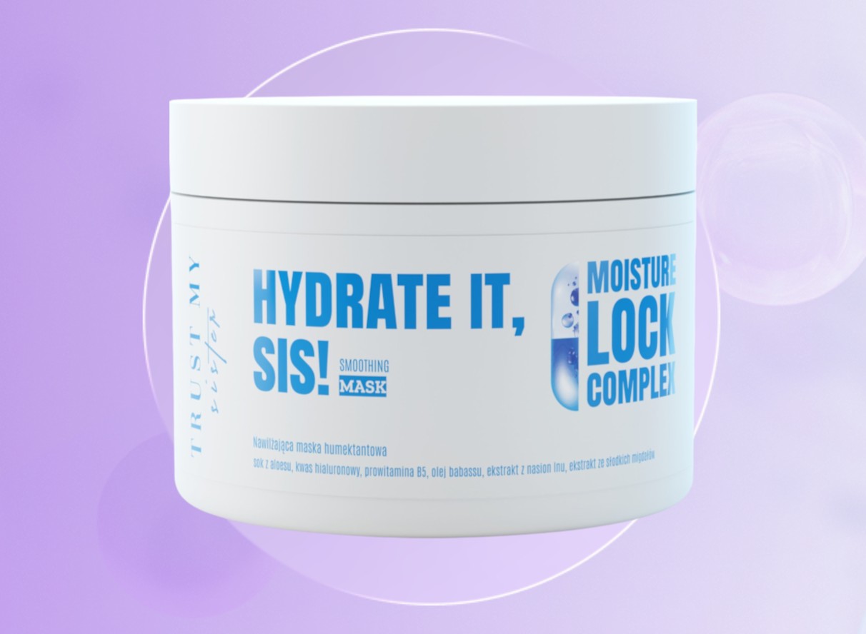 Trust My Sister Hydrate It Smoothing Mask, Nawilżająca maska humektantowa